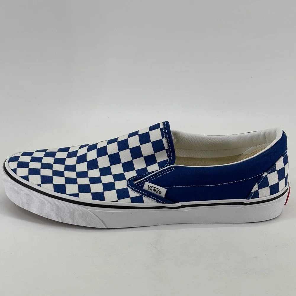 Vans Classic Slip-On Mens 10.5 Womens 12 True Blue Checkerboard VN000DAH7WM